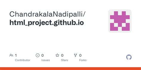 Image result for GitHub HTML Project