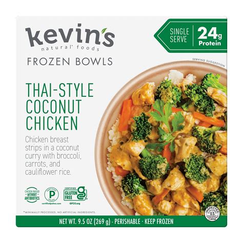 Thai-Style Coconut Chicken Frozen Bowl – Kevin's Natural Foods