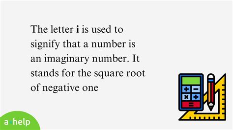 What Does 'i' Mean in Math? The Mathematical Symbol 'i'