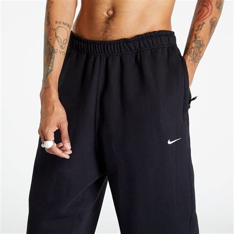 Tepláky Nike Solo Swoosh Men's Fleece Pants Black/ White (DX1364-010 ...