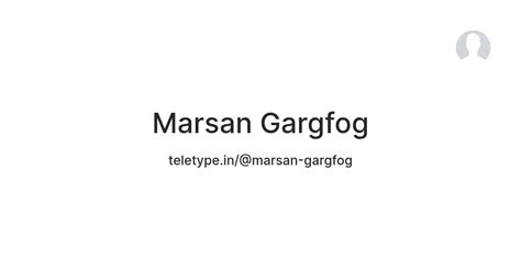 Marsan Gargfog — Teletype