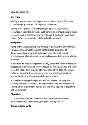 Introduction of Waste Disposal - Introduction of Waste Disposal ...