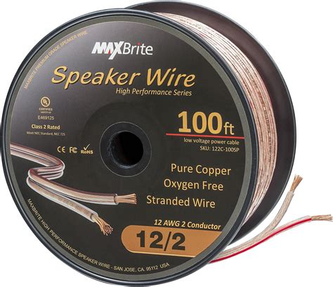14 Gage IMC Audio 14 Gauge Cable - 100 Feet Spool (100 Ft) - 14 AWG ...