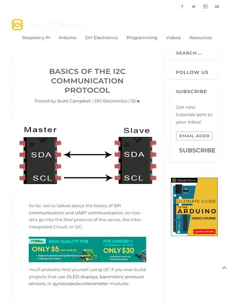 Image result for I2C Communication Tutorial
