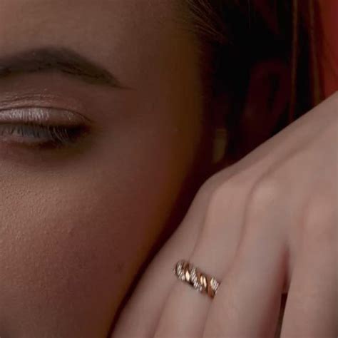 Croissant Twist Dome Ring with Pavé Rows | 18K Gold Vermeil