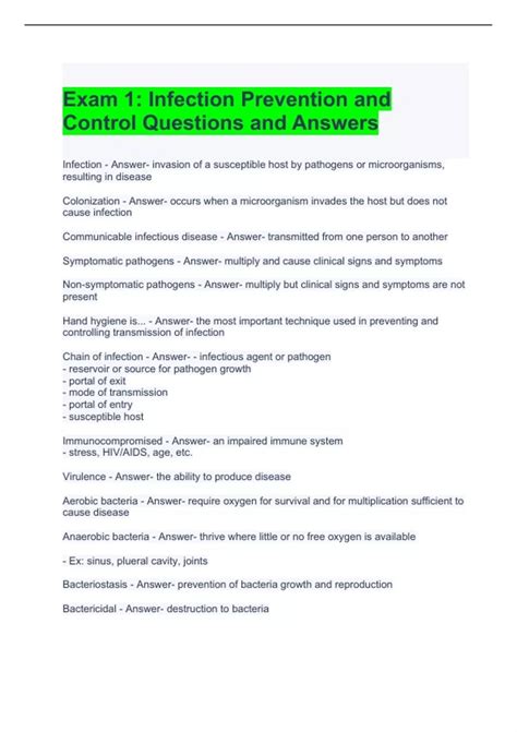 Infection Control Exam Practice Test 的图像结果