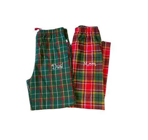 Christmas Flannel Pajama Pants / Monogrammed Holiday Pajamas / Custom ...