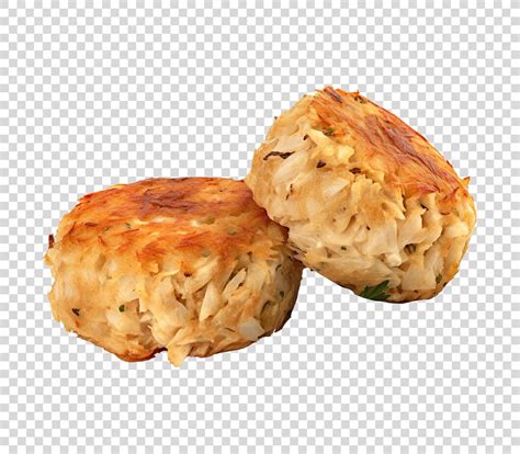 Lump crab cakes on transparent background | Premium AI-generated PSD