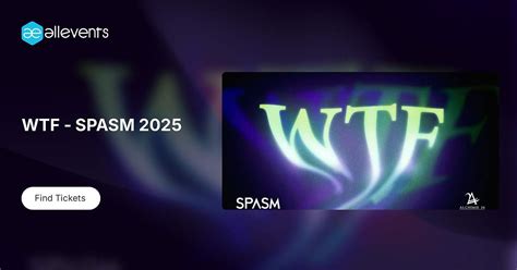 WTF - SPASM 2025, Ausgang Plaza, Mount Royal, 28 October 2025 | AllEvents