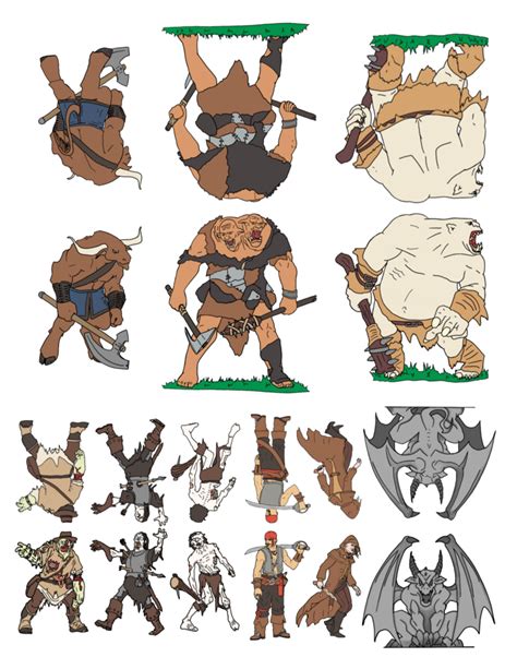 Image result for Printable RPG Miniatures