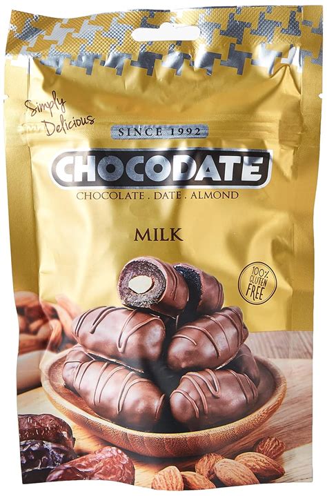 Chocodate Milk- Chocolate Dates With Almonds 100 Gm : Amazon.in ...