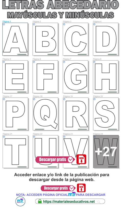 Letras del abecedario para imprimir