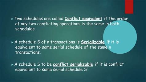 Image result for Serializability Recoverability DBMS English