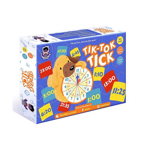 Tik Tok Tick Board Game | Read a Clock Games (Ages 5-12 yr) – Chirukaanuka