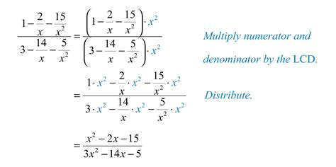 Image result for Simplifying Complex Rational Expressions