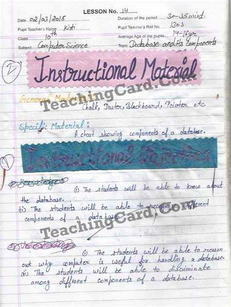 Database Lesson Plan 的图像结果