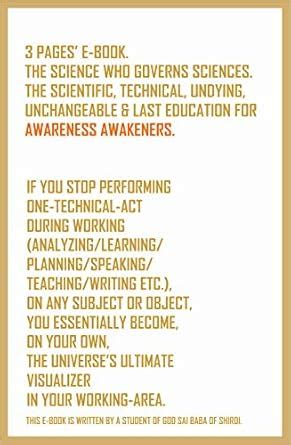 If you stop performing one-technical-act during working on any subject ...
