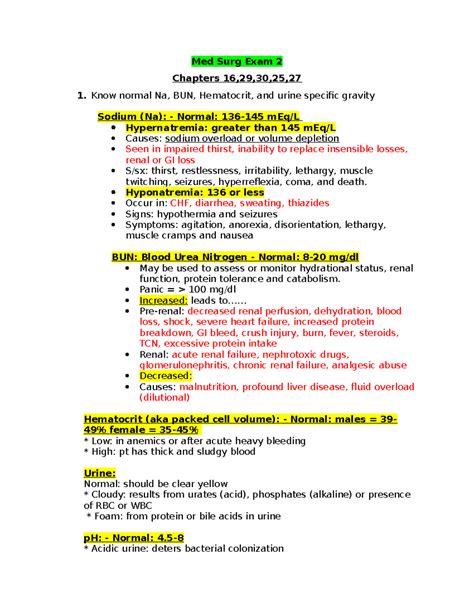 Image result for Med Surg Study Guide