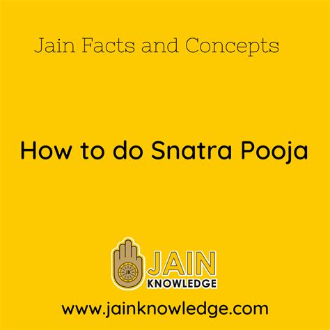 How to do Snatra Pooja - Jain Facts and Concepts