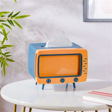 TV Tissue Box With Stand Blue Online - Premium Tissue Box | Nestasia