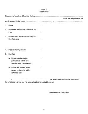 Statement of Assets and Liabilities - Fill Out, Sign & Share Online ...