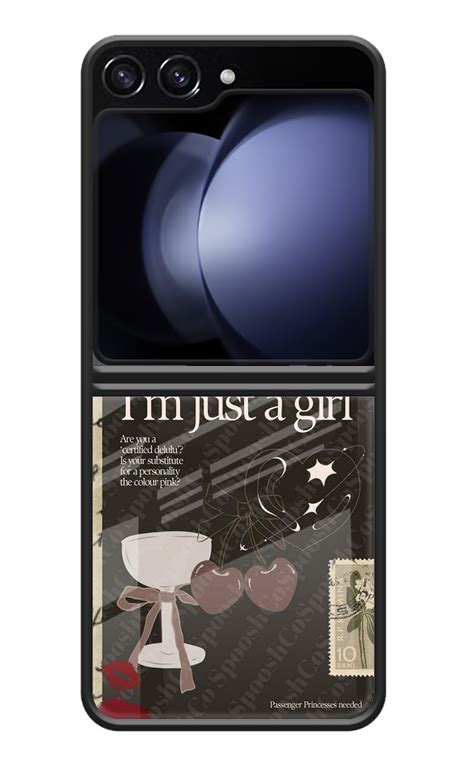 Buy Now I am just a girl Glass Case for Samsung Galaxy Z Flip5 Online ...