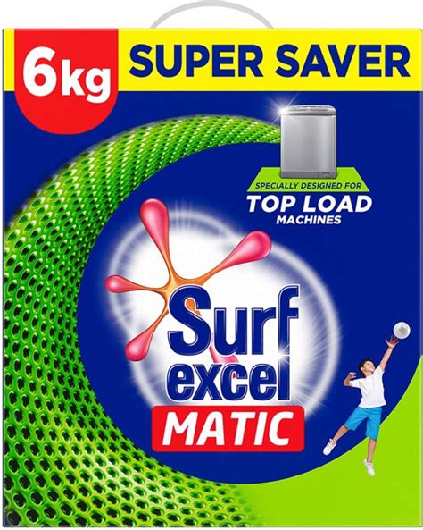 Surf excel Matic Top Load Detergent Powder 6 kg Price in India - Buy ...