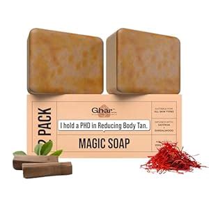 Buy Ghar Soaps Sandalwood & Saffron Magic Soaps For Bath (100 Gms Pack ...