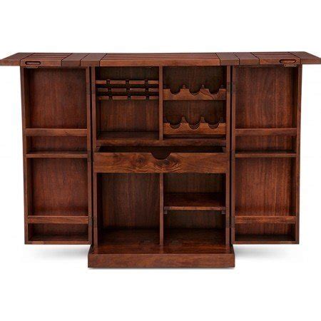 Wood Finish Small Diamond Bar Cabinet With Storage : Amazon.in: Home ...