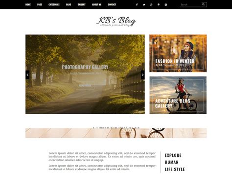 Image result for Blog HTML View