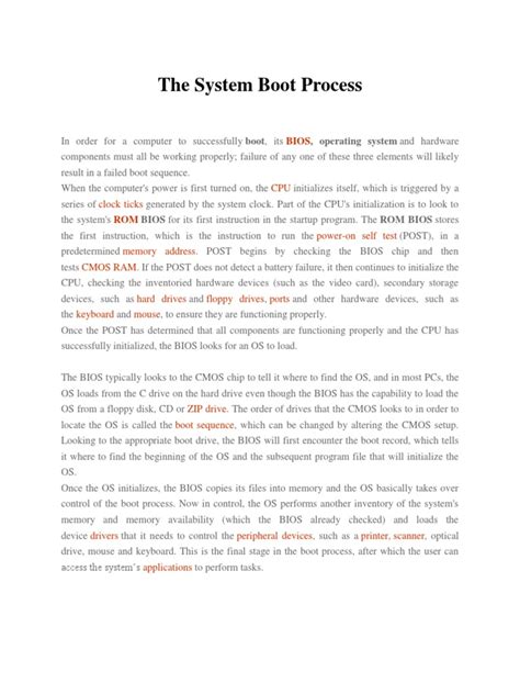 Image result for Boot Processing