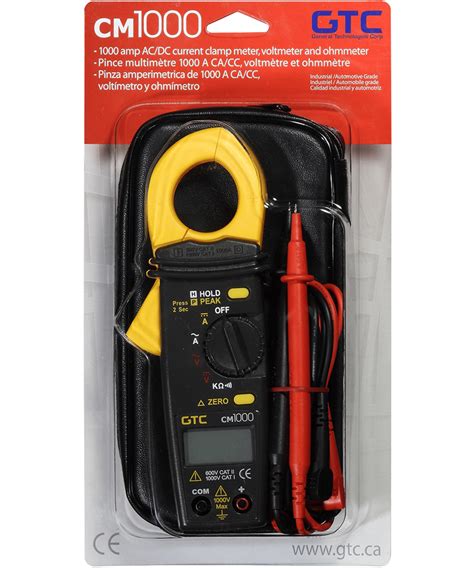 CM1000 AC/DC Current Clamp Meter - General Technologies Corp.