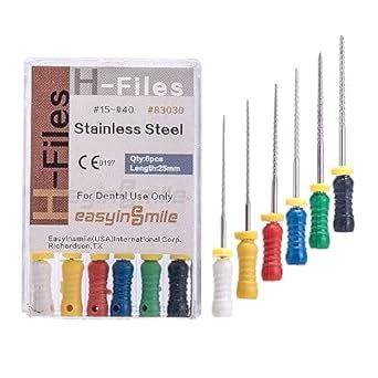 EASYTODENTA Dental Endodontic 25mm H File Endo Hand Use Stainless Steel ...