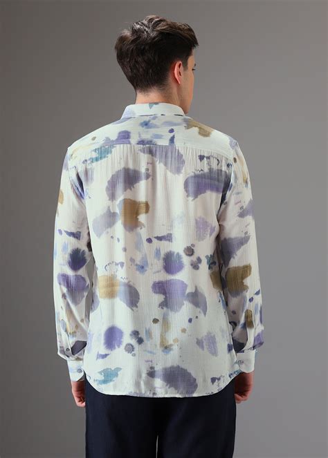 Multicolor Crushed Printed Shirt