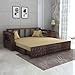 Amazon Brand - Solimo Solid Sheesham Wood Sofa Cum Bed Wooden Sofa Set ...