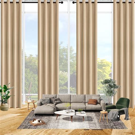 Amazon.com: Qiseca Extra Long Curtains High Ceiling Drapes 14Ft for ...