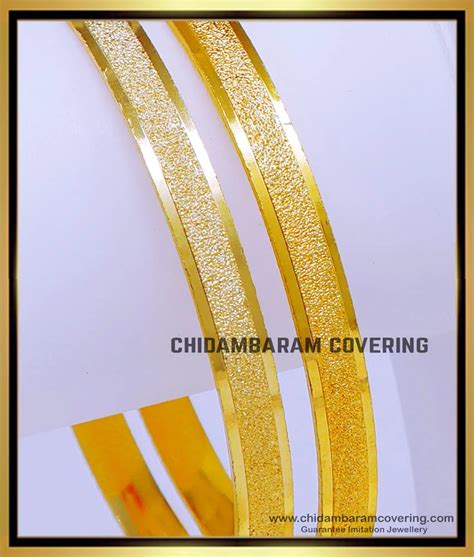 Buy Simple Daily Use 1 Gram Gold Bangles Online