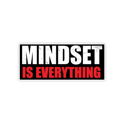 Mindset is everything motivational sticker – Fantastick