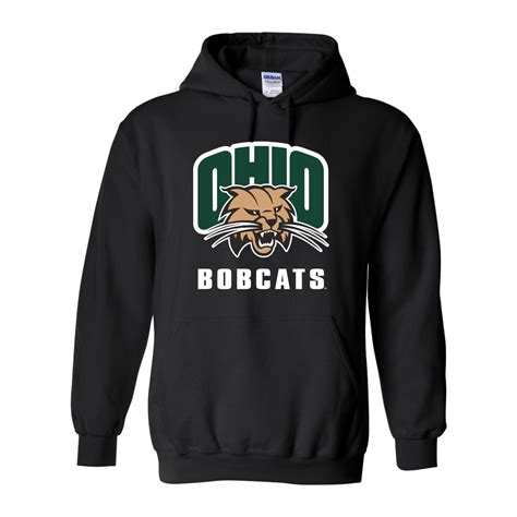 Ohio Bobcat Black Attack Cat Hoodie – Ohio Bobcat Fan Store
