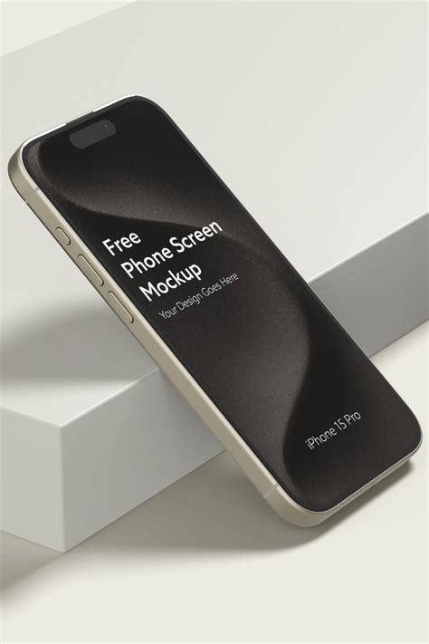 Free iPhone 15 Pro Max Mockup for UI Design Showcase