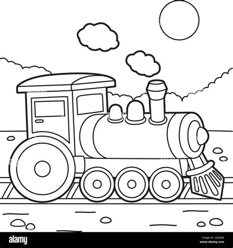 First Steam Train Coloring Pages Coloring Pages