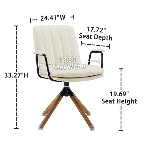 Buy Art Leon Mid Century Modern Swivel Accent Chair No Wheels, Faux ...