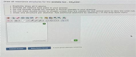 Image result for Ch3coo- Resonance Structures
