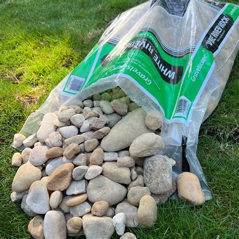 Bag Of River Rock Pebbles Get Pre Bagged River Stone Rocks In