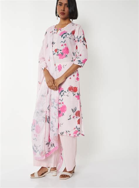 Buy Women Floral Print Straight Kurta Set Online at just Rs. 1699.0 ...