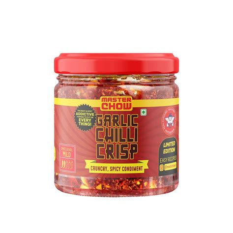 MasterChow Limited Edition Chilli Garlic Crisp | Spicy, Crunchy ...