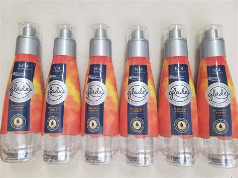 Buy 6 Glade Atmosphere Collection Fine Mist PATCHOULI AMBER Air Spray 6 ...