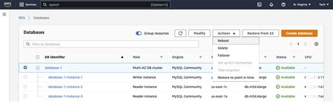 Image result for MySQL RDS Database Cluster