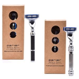 Parker 42M Heavyweight All-Metal Triple Blade Razor – Shaving Razor ...