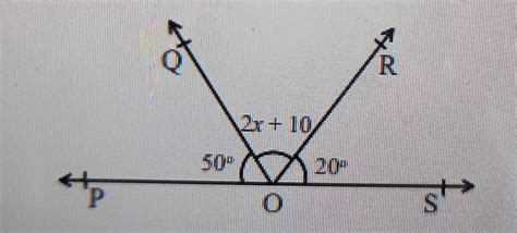 in the given figure, POS is a line find angle QOR ? - Brainly.in